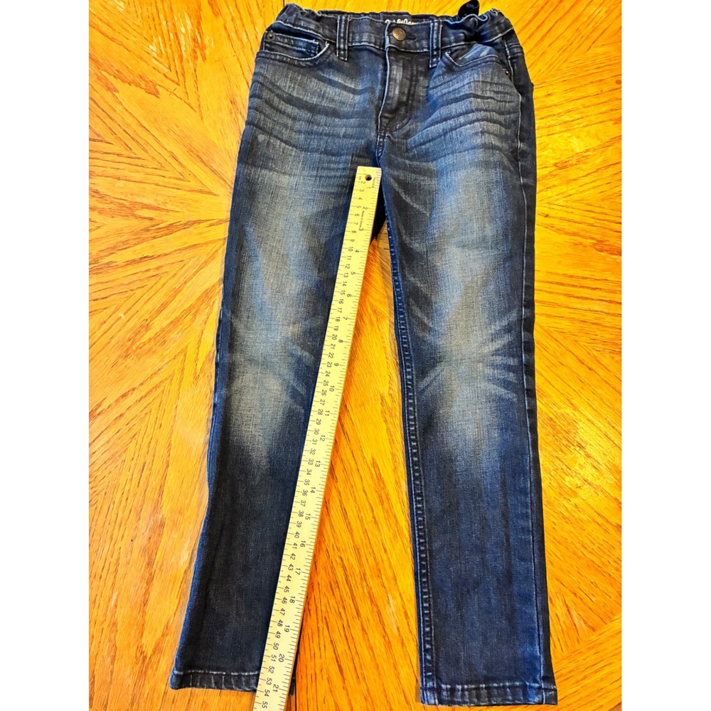 Cat & Jack Kids Skinny Jeans Dark Wash Denim Adjustable Waist Size 8